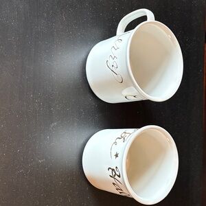 White Ceramic Mug Set for Christmas.